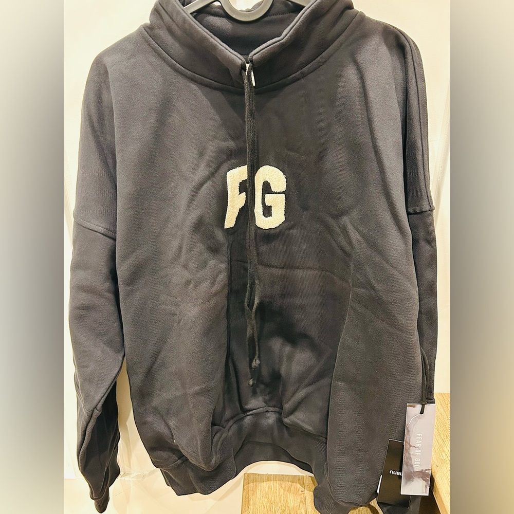 Fear of God black Hoodie